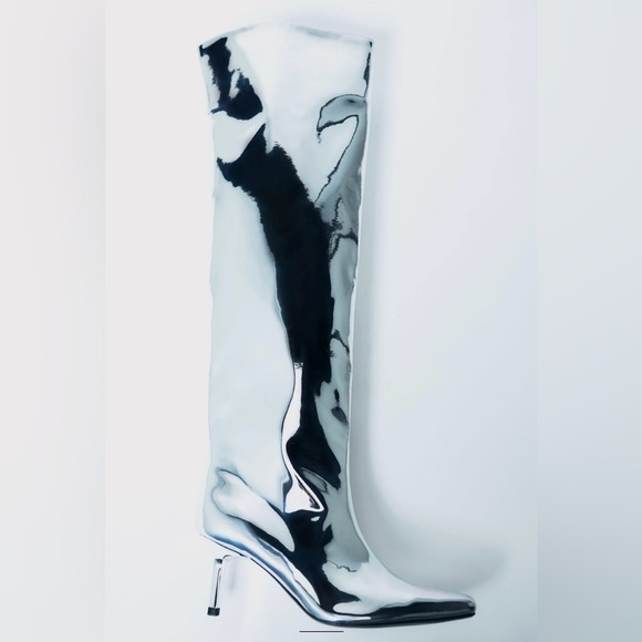 METALLIC OVER THE KNEE BOOTS - Picture 10 of 16